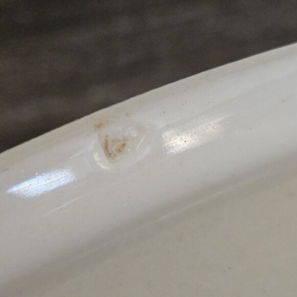 WH Grindley & Co England Serving Dish Chelsey Ivory Blue White Yellow Floral VTG - Picture 13 of 16